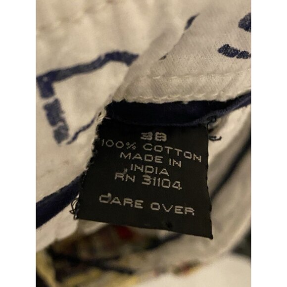 Madison Patchwork Multicolor Shorts Men's Size 36 Flat Front Summer Beach Fun - Picture 5 of 12